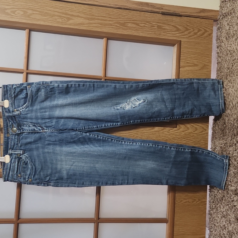 Kut from the Kloth Blue Distressed Boyfriend Jeans Size 6